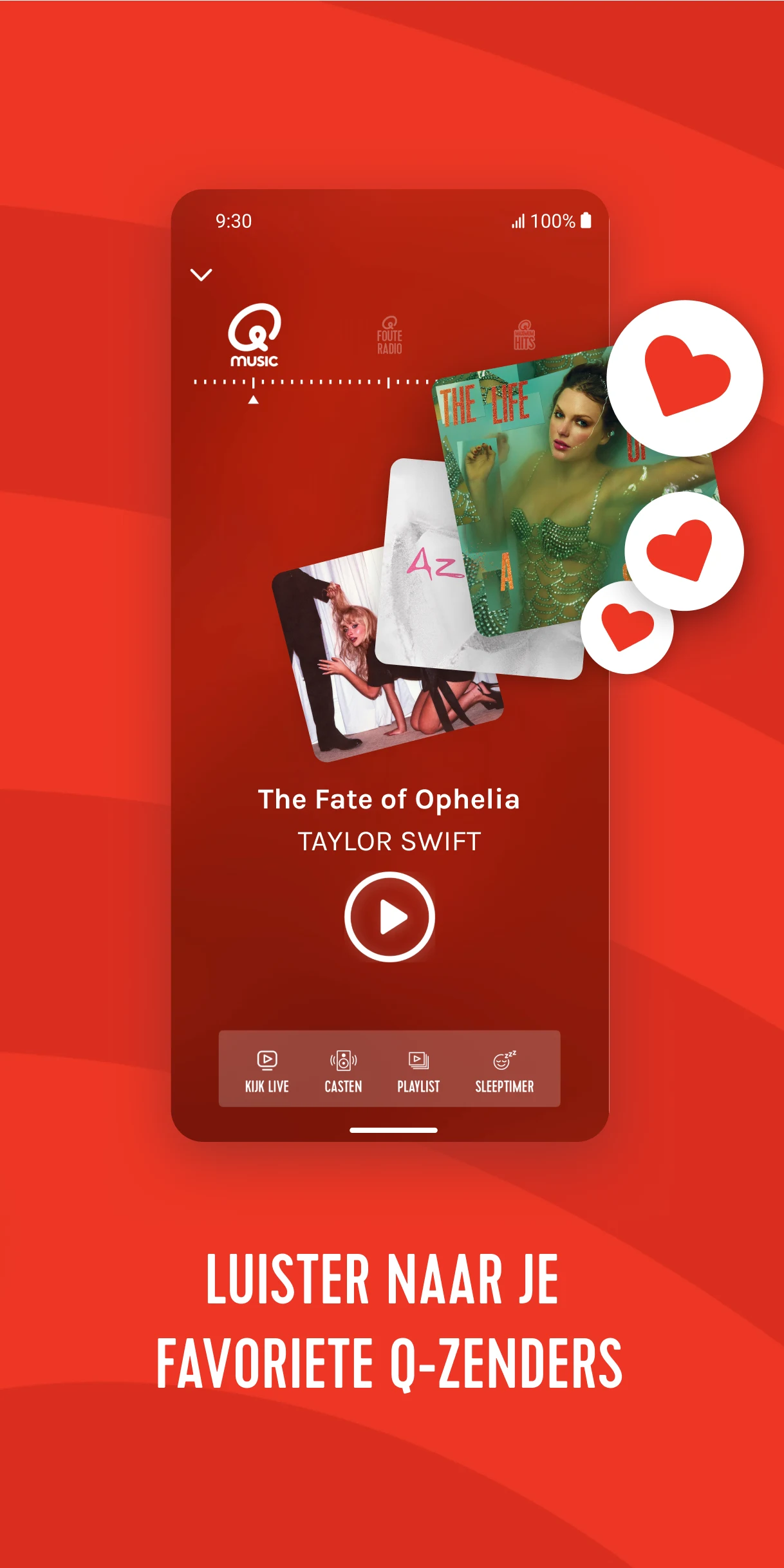 Qmusic - Live radio screenshot